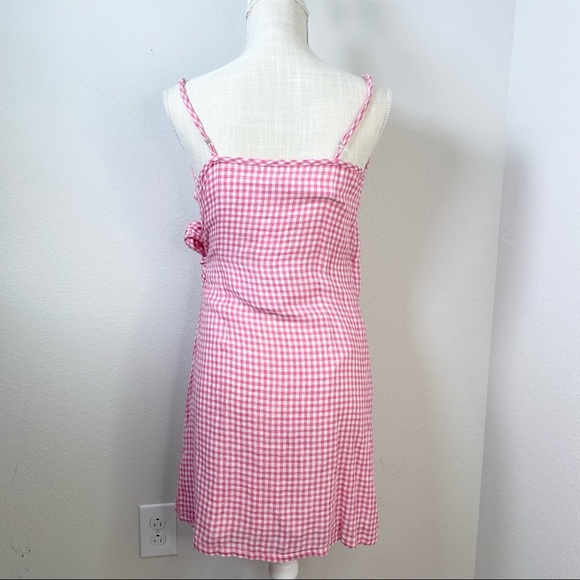 Rails Malia Pink Gingham Wrap Dress - Picture 3 of 13